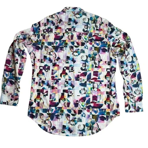 Robert Graham Magical Island Color Splash Button Down Shirt